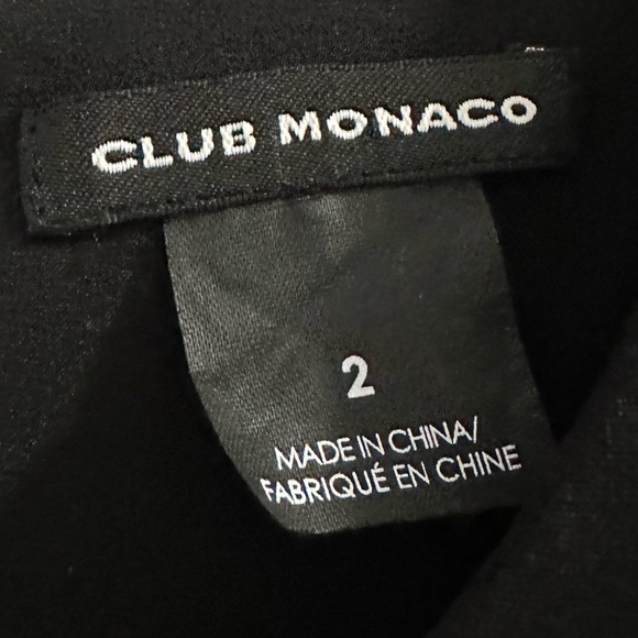 Club Monaco Lily Sleeveless Fit & Flare Black Dress - Picture 12 of 12